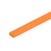 Schwammgummi - rot/orange, Stärke 50 mm (+/-1,5 mm), gerade Streifen, L200 x B100 x H50 mm (Tol. +/-1,5 mm), ca. 42 Streifen aus einer Platte ca. 1410 x 614 mm, Preis- und Liefereinheit per Platte -  24760
