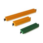 Abfallmesser orange zum Aufkleben Länge 50 mm für 15 mm Trägerplatte, Inhalt 10 Stück, Preis- und Liefereinheit per 1 Verpackungseinheit -  23762
