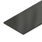 Neoprene CR - einseitig Haut, schwarz, 35-60 Shore 00, Stärke 10 mm, Format ca. 1000 x 1000 mm -  22678