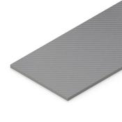 Moosgummi - einseitig Haut, grau, 25 Shore A, Stärke 8 mm, Format 1000 x 1000 mm, selbstklebend Papiervlies -  23094